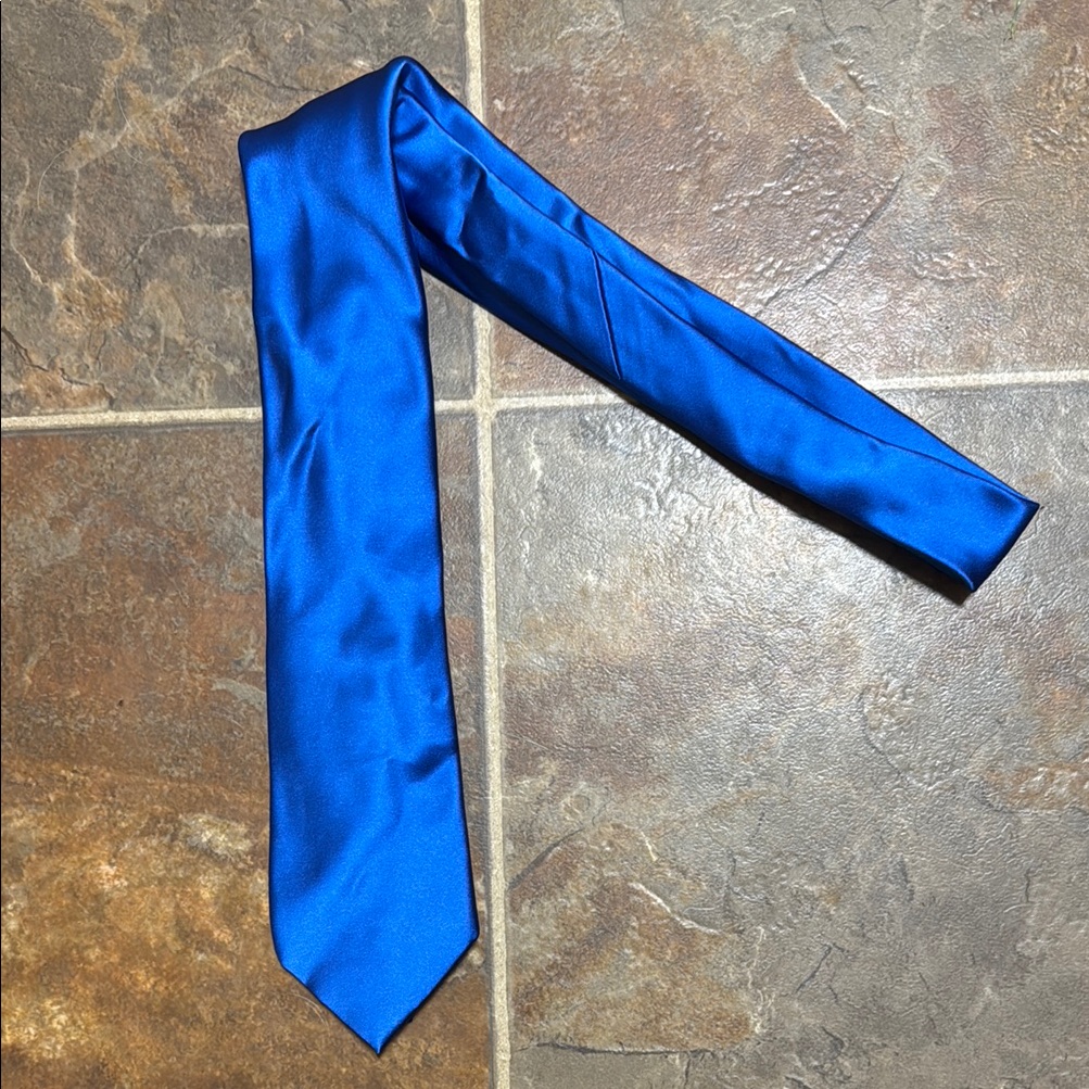 George Blue Satin Tie Accessories